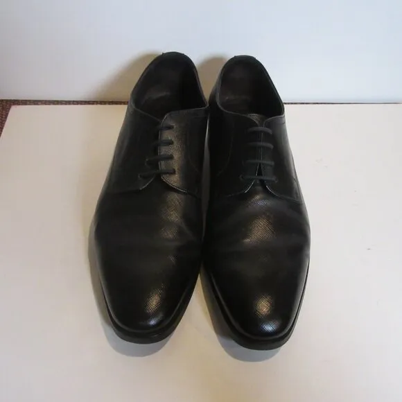 TO BOOT NEW YORK Black Textured Leather Shoes 9 with Bag