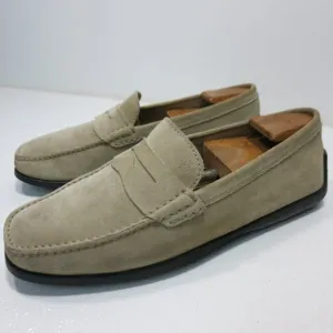 Tod's 9.5 Soft Suede Leather Driver Moccasin Loafers Men's Footwear Shoes 10.5