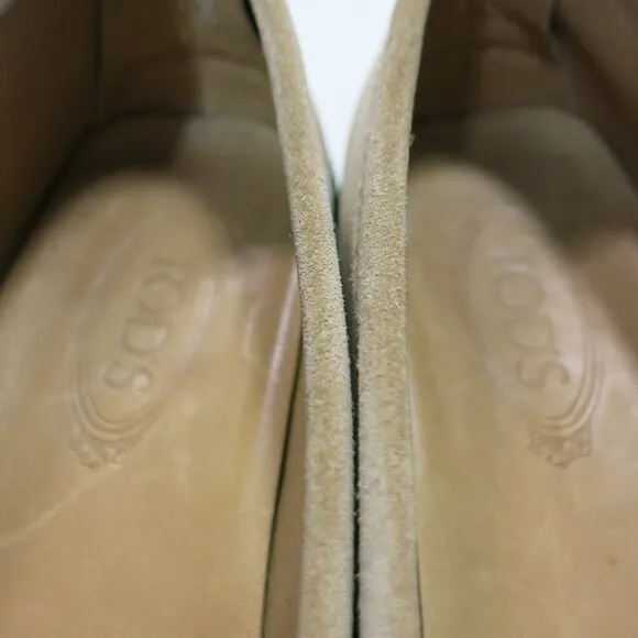 Tod's 9.5 Soft Suede Leather Driver Moccasin Loafers Men's Footwear Shoes 10.5