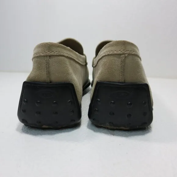 Tod's 9.5 Soft Suede Leather Driver Moccasin Loafers Men's Footwear Shoes 10.5