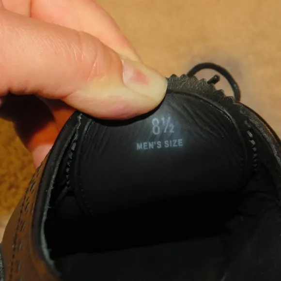 Tod's Black Leather Longwing Gun Boat Brogues 8.5