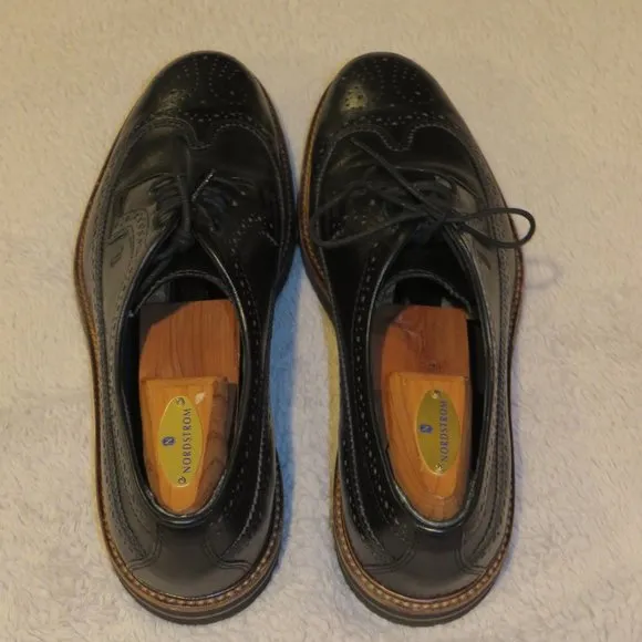 Tod's Black Leather Longwing Gun Boat Brogues 8.5