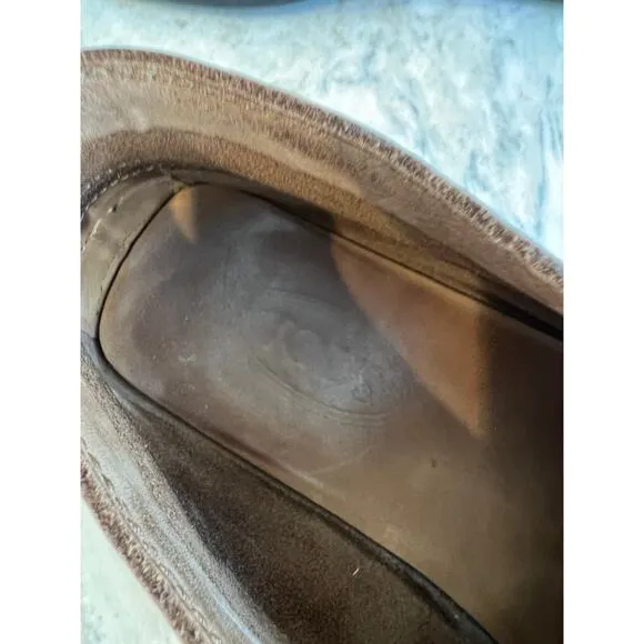 Tods Driving Moccasin Boots Brushed Suede Tan
