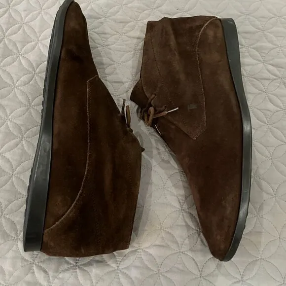 Tod's Suede Lace-Up Chukka Boots – Size US 11