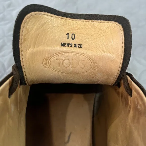 Tod's Suede Lace-Up Chukka Boots – Size US 11