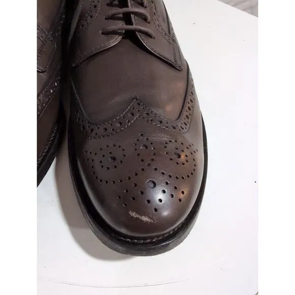 Tod's Wingtip Brogues Oxfords Brown Leather Mens Shoe Size US 8 $680