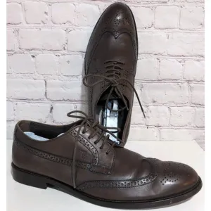 Tod's Wingtip Brogues Oxfords Brown Leather Mens Shoe Size US 8 $680