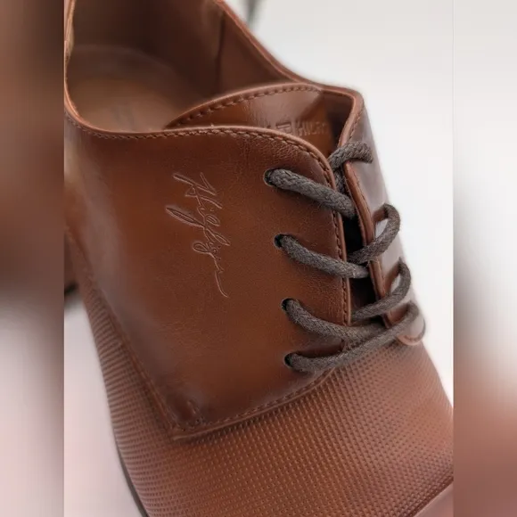 Tommy Hilfiger Men's Sheldon Lace Up Dress Oxfords Medium Brown 8.5