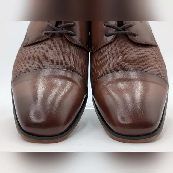 Tommy Hilfiger Men's Sheldon Lace Up Dress Oxfords Medium Brown 8.5