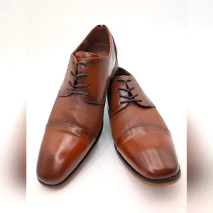 Tommy Hilfiger Men's Sheldon Lace Up Dress Oxfords Medium Brown 8.5