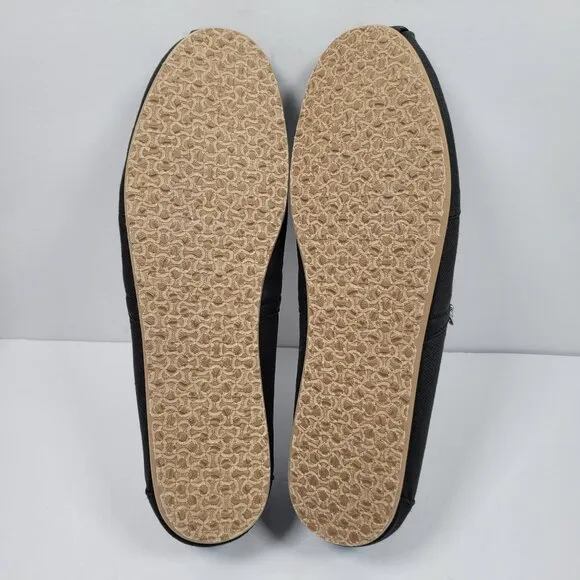 Toms Alpargata Men's Black Slip-On Shoes US Size 13 NWOT