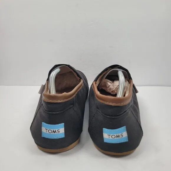 Toms Alpargata Men's Black Slip-On Shoes US Size 13 NWOT