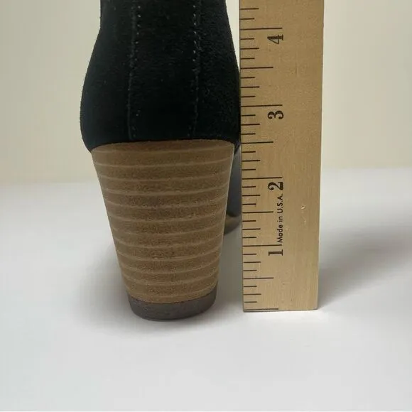 Toms Kelsey Leather Suede Wedges Size 7.5