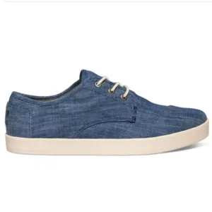 TOMS Men’s Chambray Canvas Lace Up Sneakers Shoes