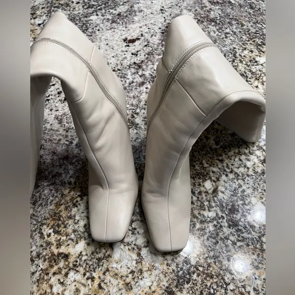 Tony Bianco Cream Heeled Boots