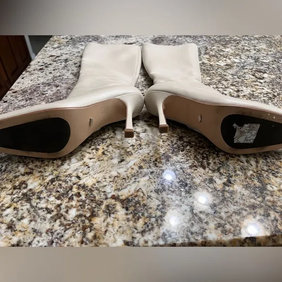 Tony Bianco Cream Heeled Boots