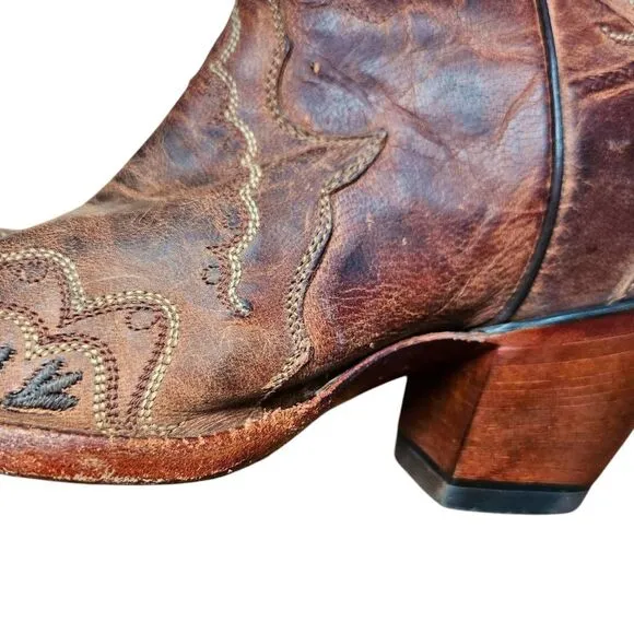 tony lama leather cowboy boots