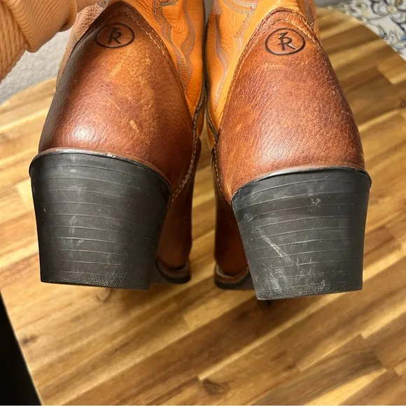Tony Lama Women’s Square Toe Western Cowgirl Boots Size 9