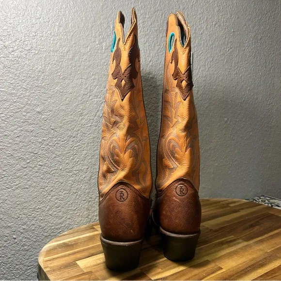 Tony Lama Women’s Square Toe Western Cowgirl Boots Size 9