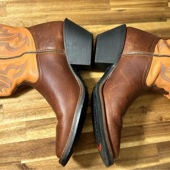 Tony Lama Women’s Square Toe Western Cowgirl Boots Size 9