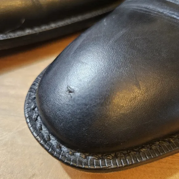 Too Boot Adam Derrick Men's Made in Italy Monk Strap Shoes Black Leather Size 9