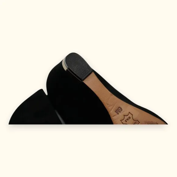 Tory Burch Astoria Wedge Lancaster Suede Shoes Size‎ 6M ~ Heel 3.5&quot;