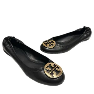 Tory Burch Black Leather Ballet Flats- like new