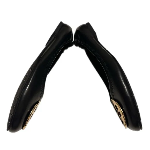 Tory Burch Black Leather Ballet Flats- like new