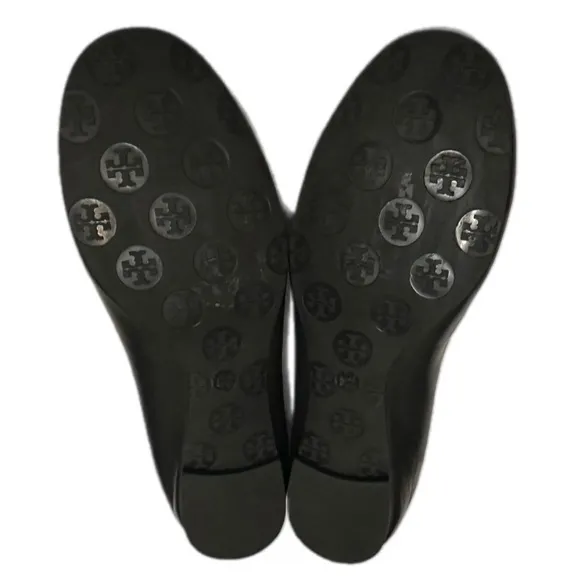 Tory Burch Black Leather Ballet Flats- like new