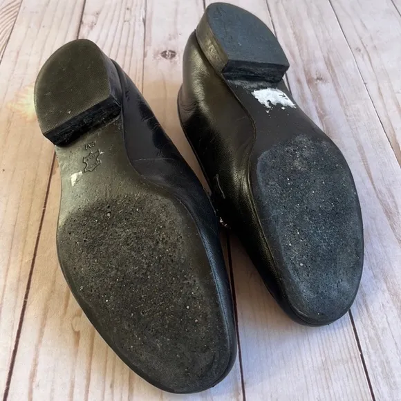Tory Burch Black Leather Loafers