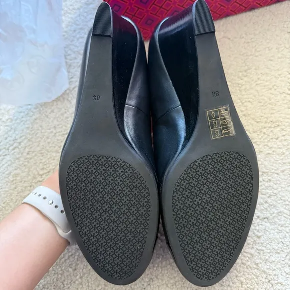Tory Burch Black Wedges New in Box
