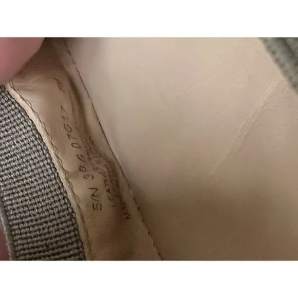 TORY BURCH CAROLINE elastic leather flats size 7