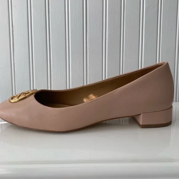 Tory Burch Chelsea Napa Leather Ballet Flat, Size 8