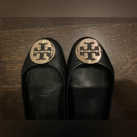 Tory Burch Classic Ballet Flats, Black, Size 7.5