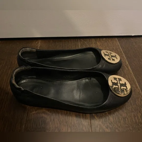Tory Burch Classic Ballet Flats, Black, Size 7.5