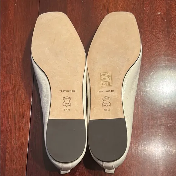 Tory Burch Cream Leather Women's Shoes