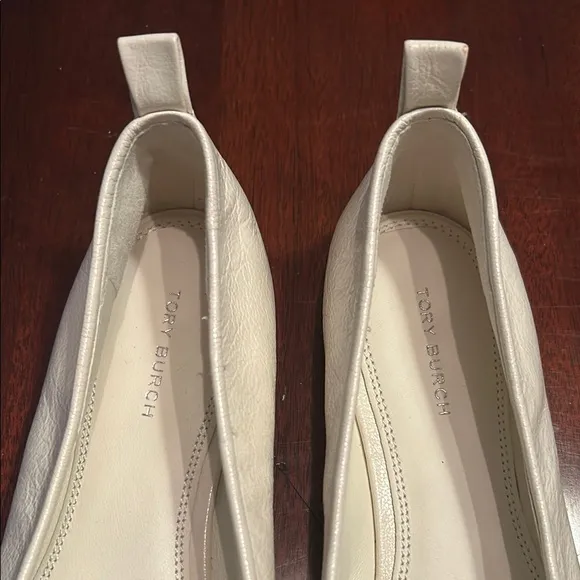 Tory Burch Cream Leather Women's Shoes