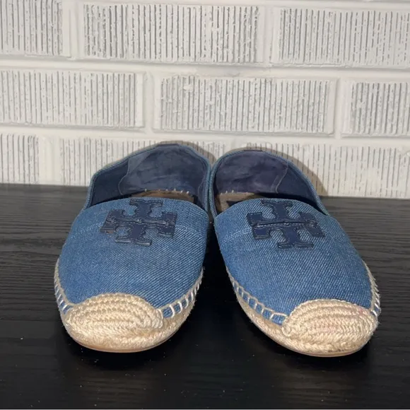 Tory Burch Denim Weston Espadrille Flats