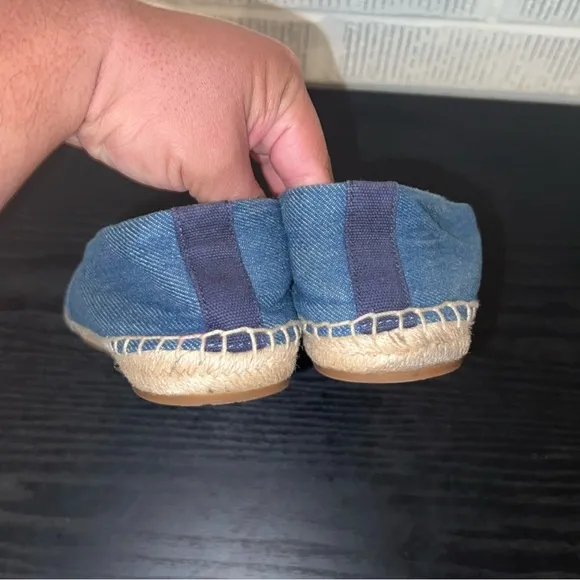 Tory Burch Denim Weston Espadrille Flats