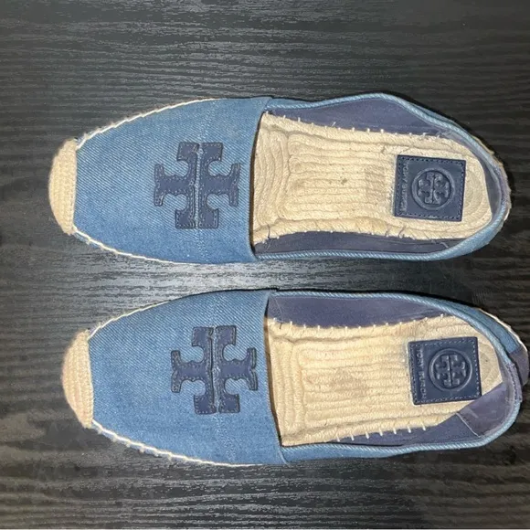 Tory Burch Denim Weston Espadrille Flats