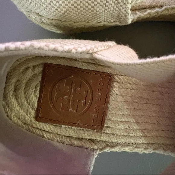 Tory Burch espadrille wedges sz 9.5