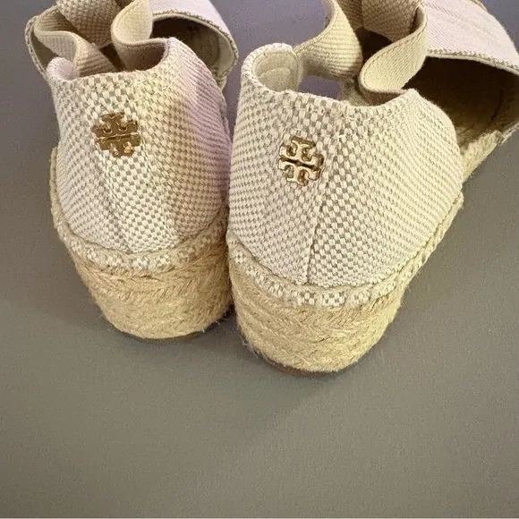 Tory Burch espadrille wedges sz 9.5