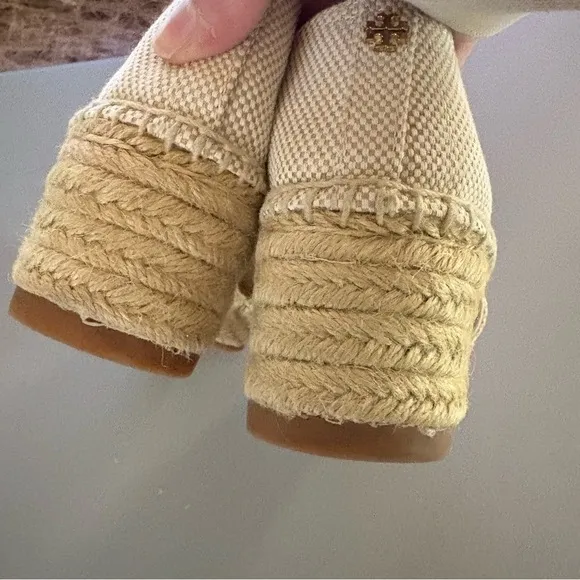 Tory Burch espadrille wedges sz 9.5