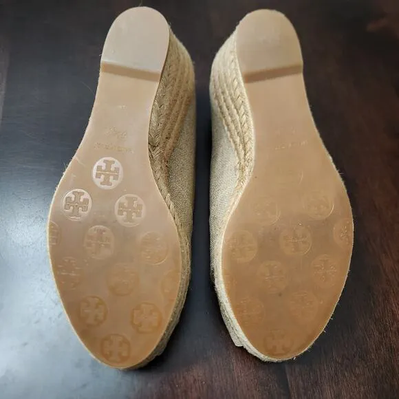 Tory Burch Filipa Espadrille Wedges Size 9.5