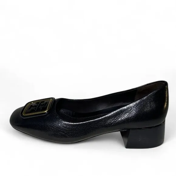 Tory Burch Georgia Pump 35mm Black Leather Size US 5 NEW IN BOX
