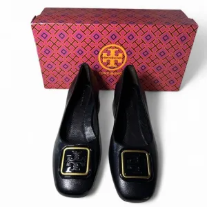Tory Burch Georgia Pump 35mm Black Leather Size US 5 NEW IN BOX