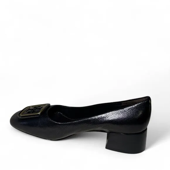 Tory Burch Georgia Pump 35mm Black Leather Size US 5 NEW IN BOX