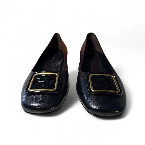 Tory Burch Georgia Pump 35mm Black Leather Size US 5 NEW IN BOX