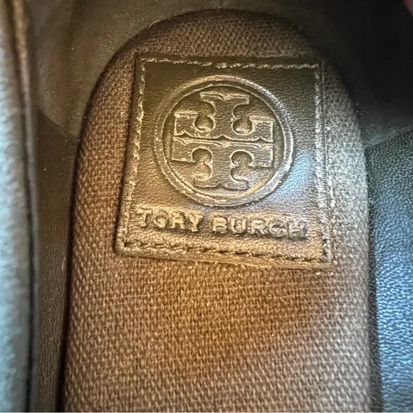 Tory Burch “Heather” Lace Up Olive Green Suede Espadrille Wedges Sz 8.5 Summer
