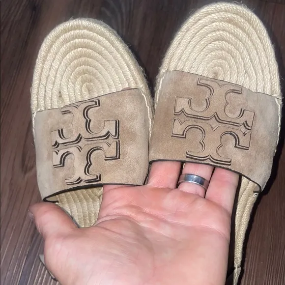 TORY BURCH INES ESPADRILLE WEDGE Sandals,sz.9,5!NEW